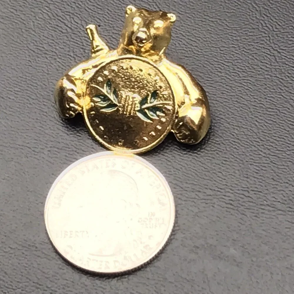 Coca Cola Polar Bear Pin Atlanta Olympics Made in 1993 Vintage 90s